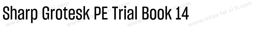 Sharp Grotesk PE Trial Book 14字体转换